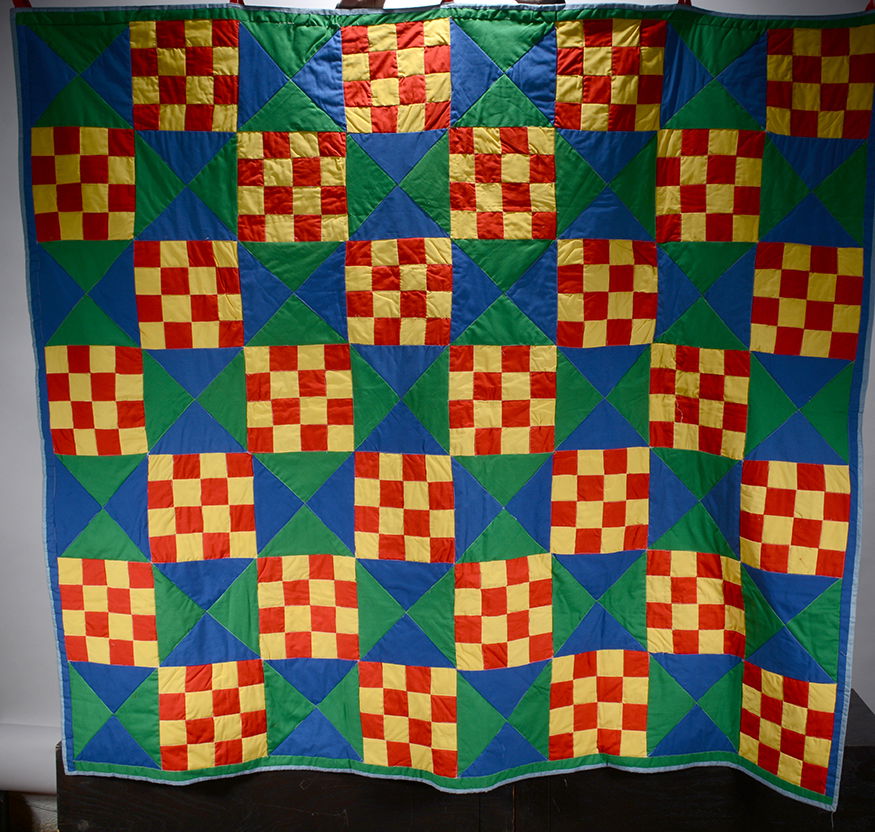 Lula Bell Brown. Gees Bend Checkerboard Quilt. (1 of 2)