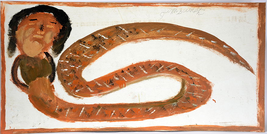 Jimmy Lee Sudduth. Snake Woman. (1 of 1)