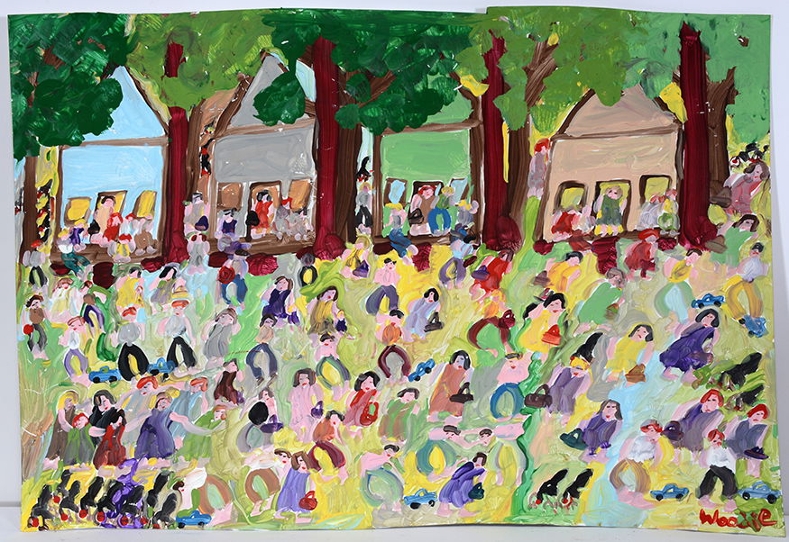 Woodie Long. Sharecroppers On A Sunday Afternoon. (1 of 1)