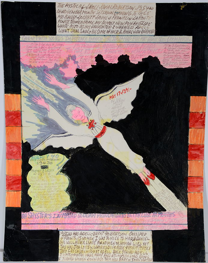 Prophet Royal Robertson. Dbl-Sided Hey Angel Heaven (1 of 2)