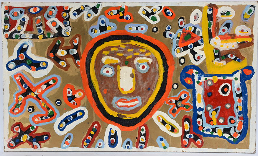 Richard Burnside. Portrait With Abstract. (1 of 1)