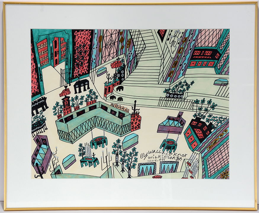 Knox Wilkinson. Green Couch Interior. (1 of 2)