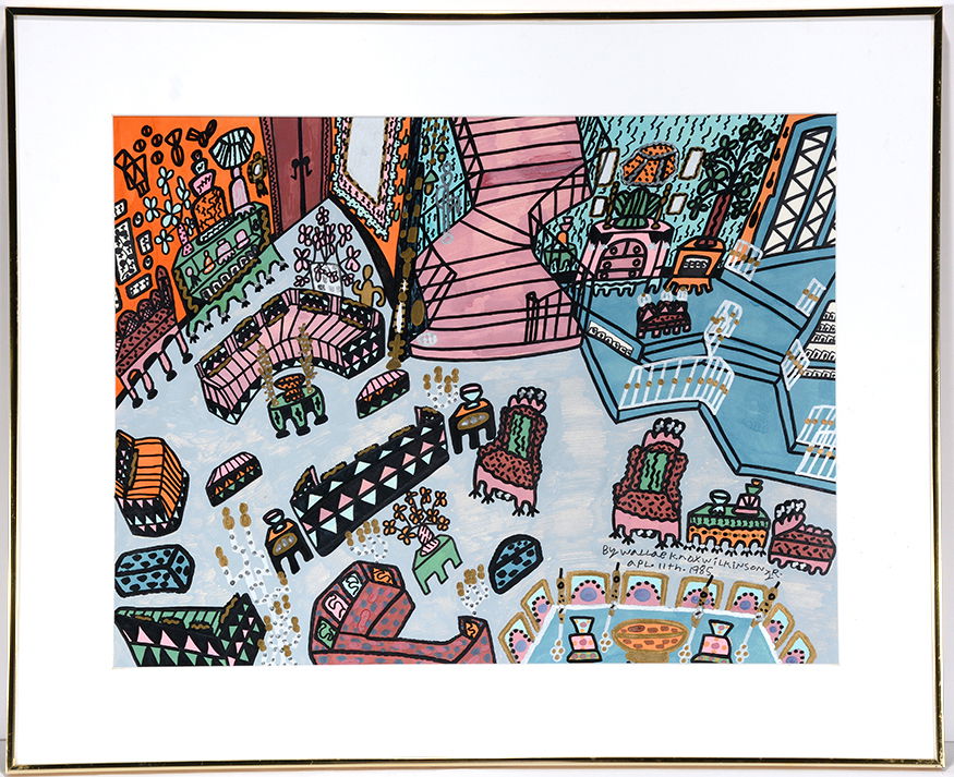 Knox Wilkinson. Pink Stair Interior. (1 of 2)