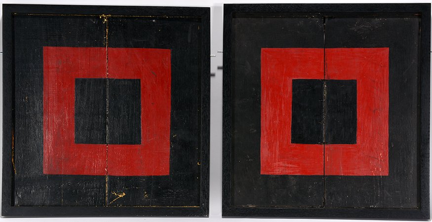 American Unidentified Two Gameboards. c. 1930-40. (1 of 2)