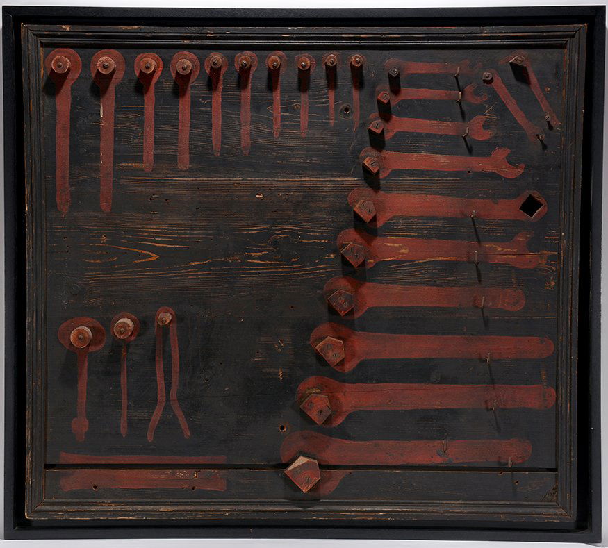 American Unidentified Tool Board. c. 1930-40 (1 of 2)