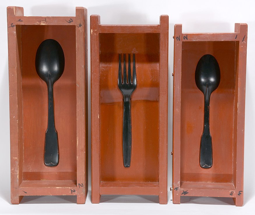 American Unidentified Fork And Spoon Molds. c. 1950’s. (1 of 2)