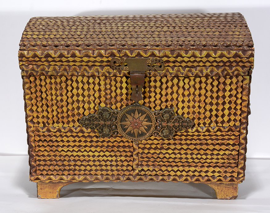 Tramp Art Hope Chest. (1 of 4)