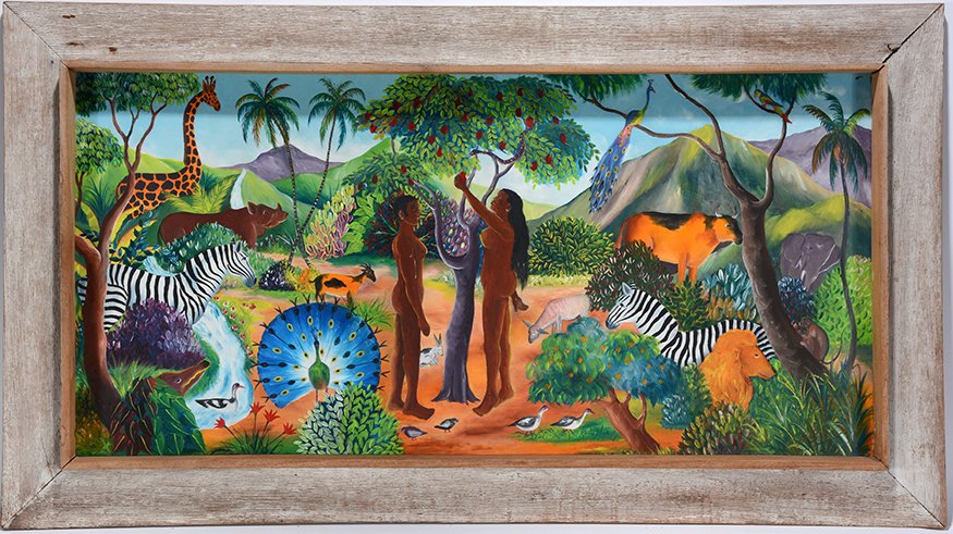 L. Pierre. Adam & Eve In The Garden. (1 of 4)