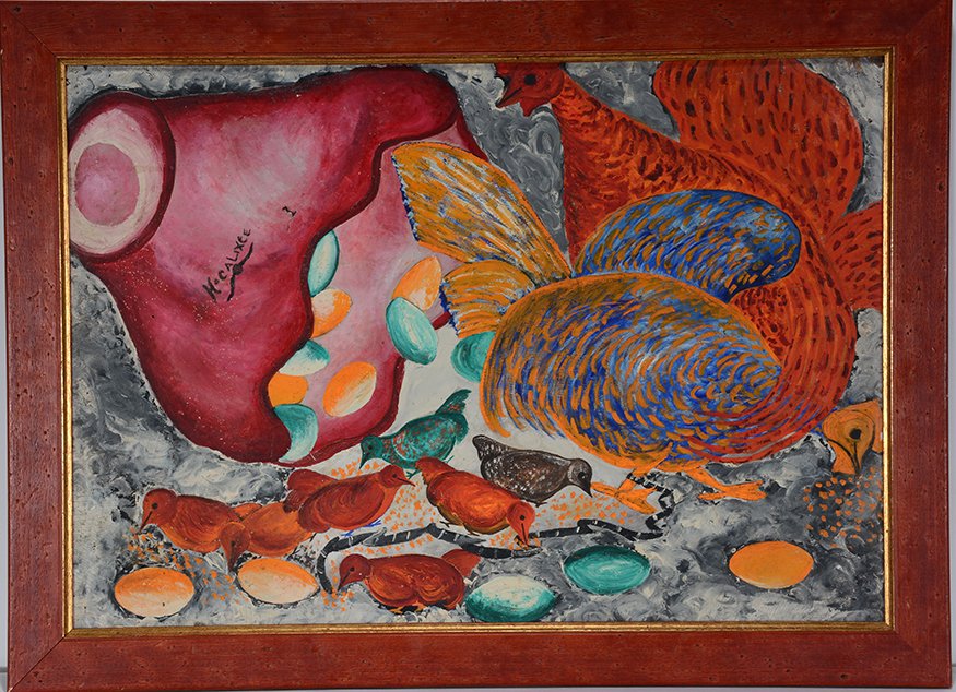 Henri Calixte. Hens, Chicks and Eggs. (1 of 2)