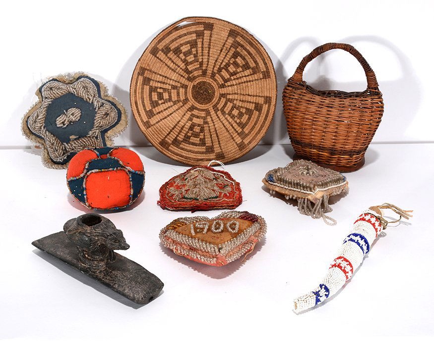 Native American Baskets And Bead Work. (1 of 2)