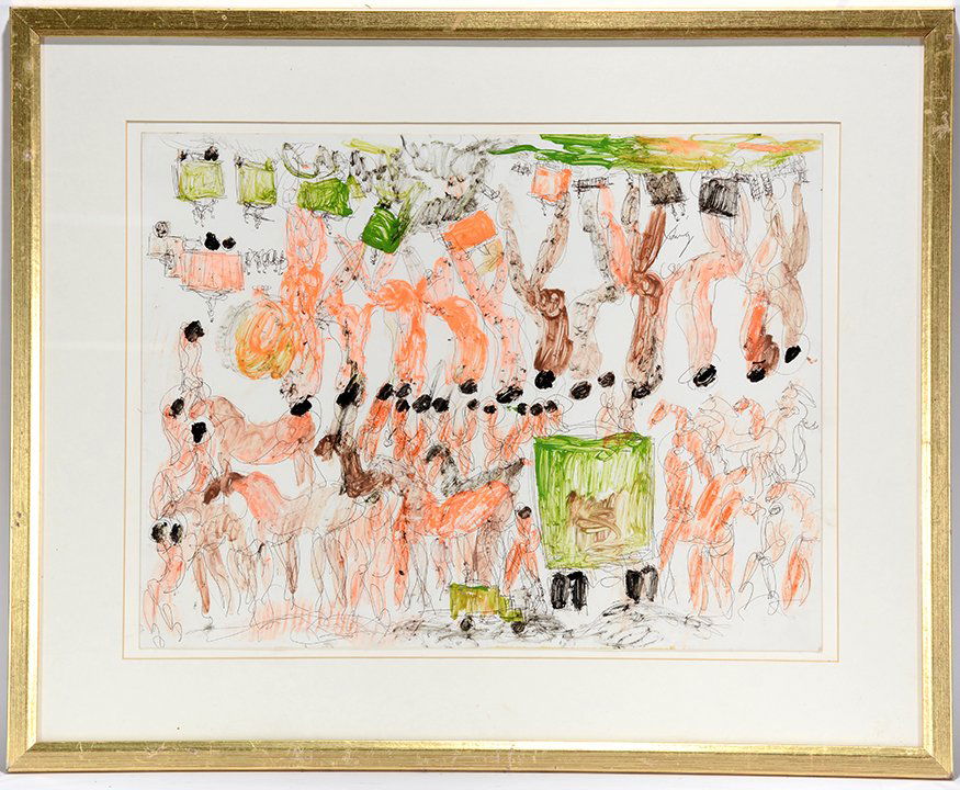 Purvis Young. Topsy Turvy Rural To Urban. (1 of 2)