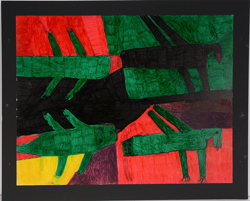 Willie White. Two Lizards And Two Birds. (1 of 2)