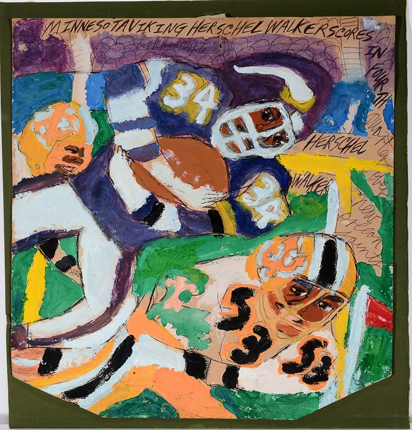Artist Chuckie Williams. Herschel Walker. (1 of 1)