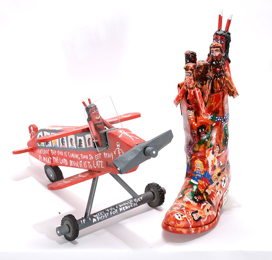 Ronald Cooper. Devil Boot & Plane. (1 of 1)