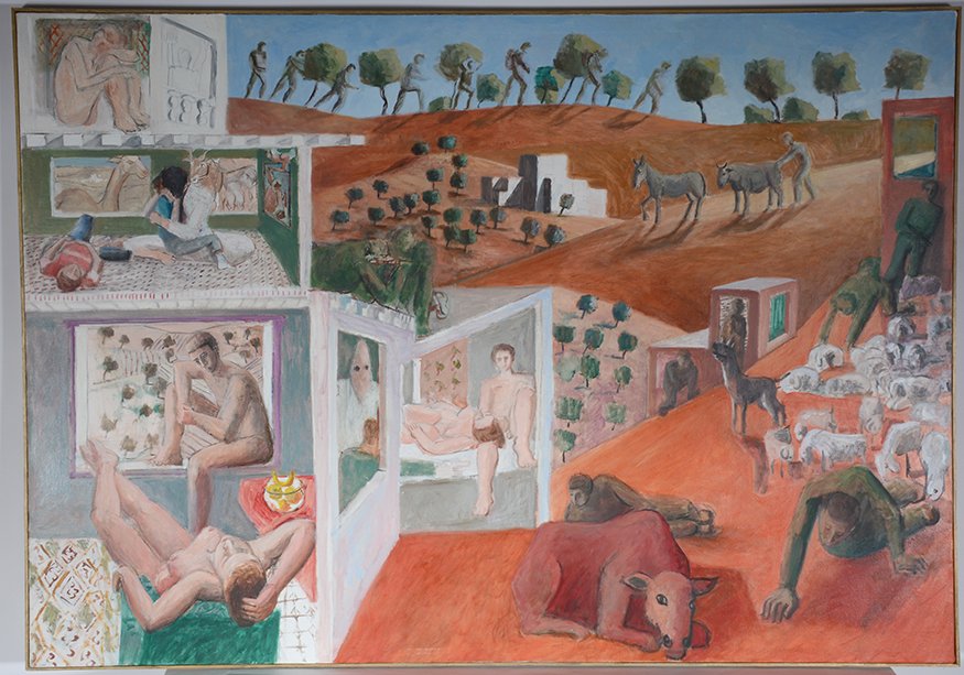 A. Moriah. Large Untitled Painting. (1 of 5)