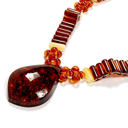 Nicety Polished Baltic Amber Beads Necklace (1 of 3)