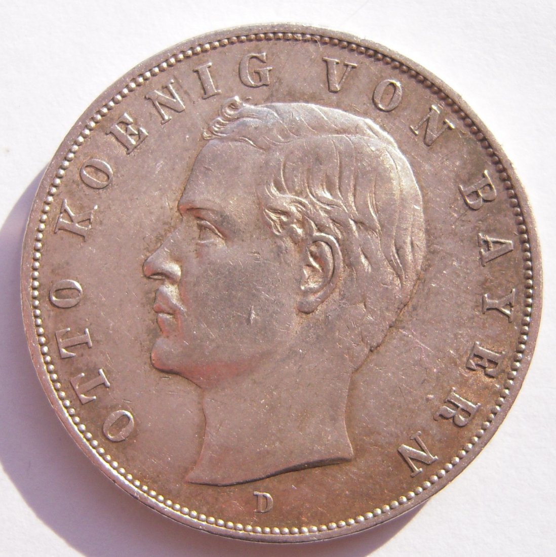 German Empire Silver Coin - 3 Mark.: Date Of Manufacture: 1909 Country Of Origin: Germany Material: Silver Dimensions: 1,20 Inches German Empire Silver Coin - 3 Mark, OTTO Bavaria King. 1909
