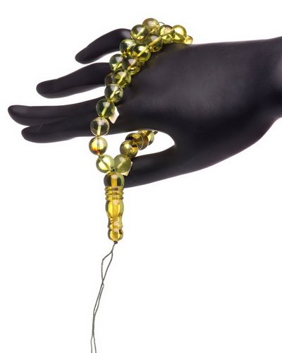 Delux Islam Prayer Beads 33 Round 13 mm Diam Ball: Date Of Manufacture: Brand New Country Of Origin: Lithuania Material: Caribbean Amber Dimensions: 20 inches in length Perfect Massive Islam Prayer Beads 33 Round 13 mm Diameter Balls Genuine Green Car