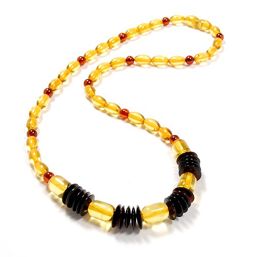 Natural Baltic Amber Nicety Polished Beautiful Ne: Date Of Manufacture: Brand new Country Of Origin: Lithuania Material: Genuine Baltic Amber Dimensions: 16.54 Inches in Length And 8.5 g. Weight This jewelry is from our top quality jewelry collection 