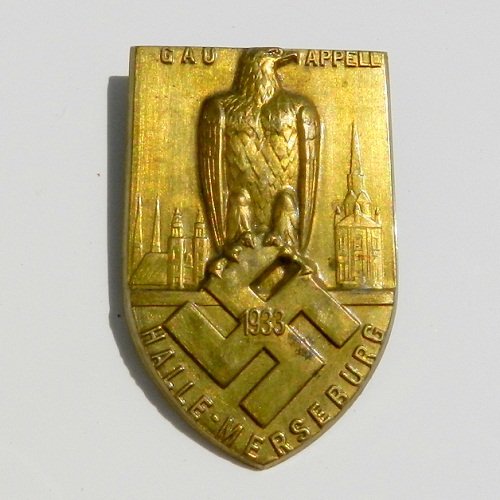 Germany, III Reich Medal GAU Meeting in 1933 City: Date Of Manufacture: 1933Country Of Origin: GermanyMaterial: MetalDimensions: Not SpecifiedYou are bidding on this old, collectable pin. It has been made in 1933 in Germany. The condition of this item