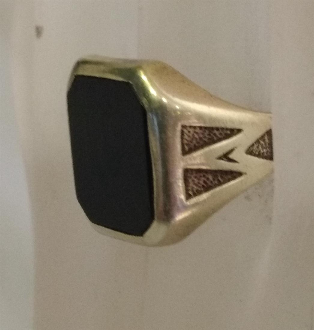 Jewelry Vintage 14K Gold Onyx Ring (1 of 4)