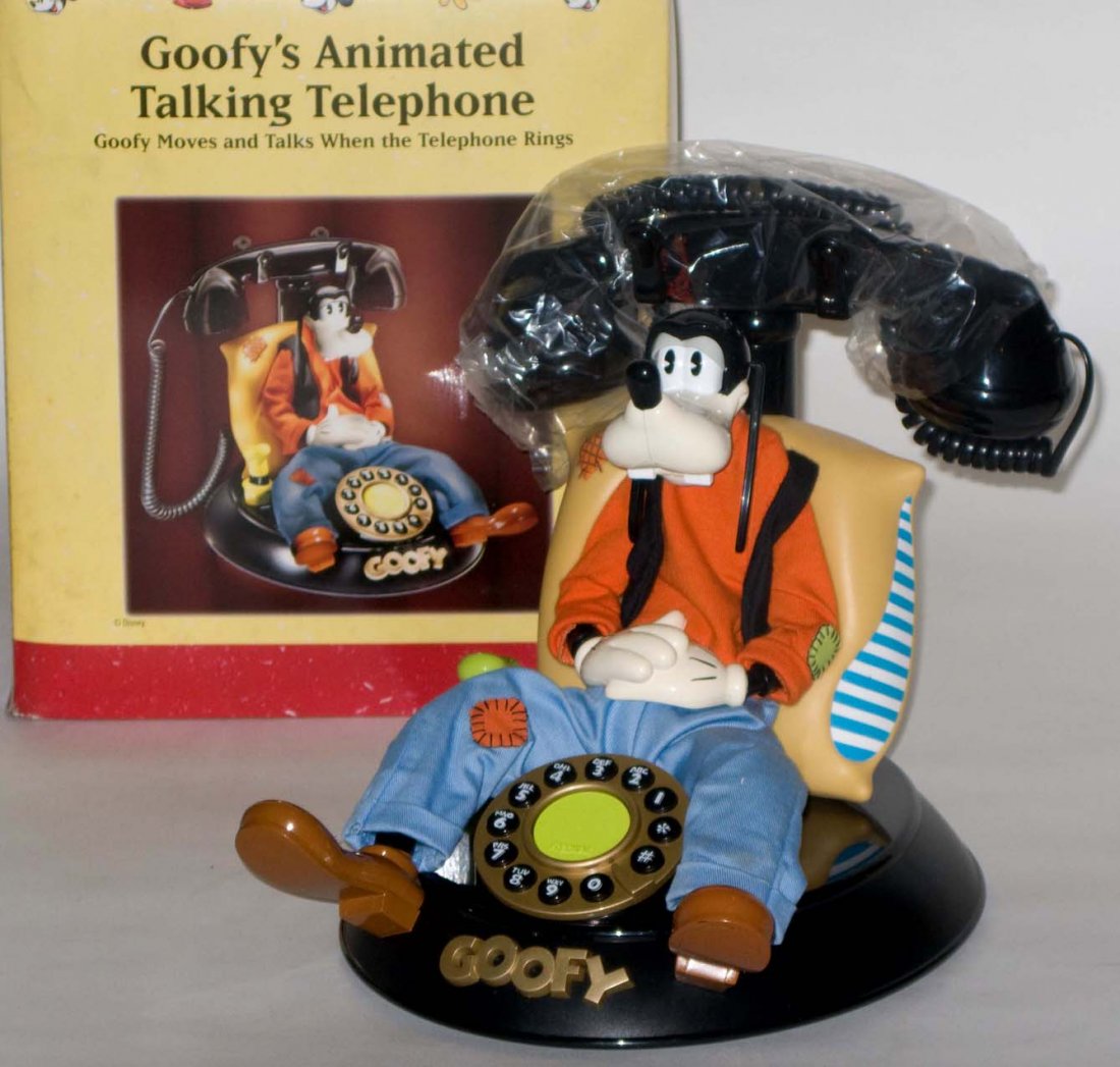 Goofy's Animated Talking Telephone: Goofy's Animated Talking Telephone, Phone is Like New, Box is Worn