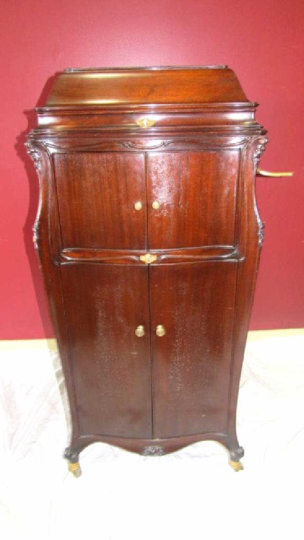 Large Cabinet Victrola: Beautiful large cabinet style Victrola. Restored and working properly. 47" high 22" wide 24" deep