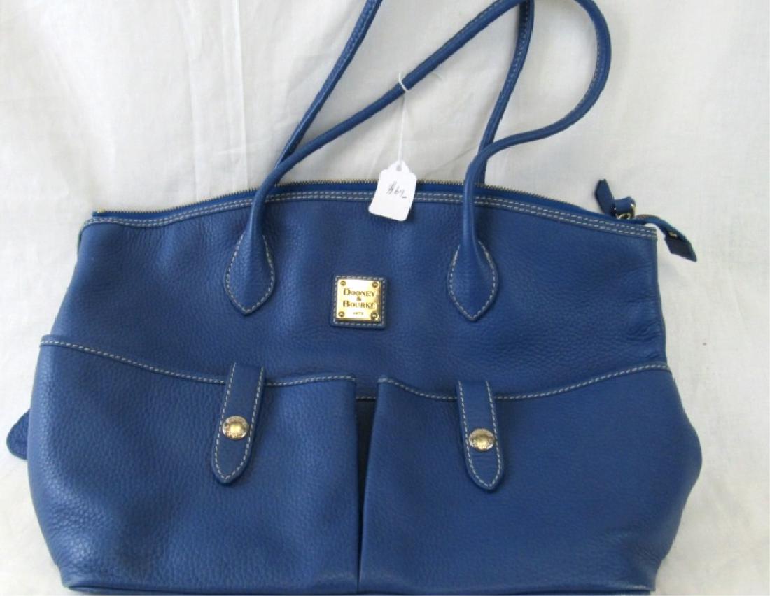 Blue Leather Dooney & Bourke Handbag (1 of 6)