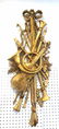 Old Gold Gilded Wood Carving of Musical Instrument