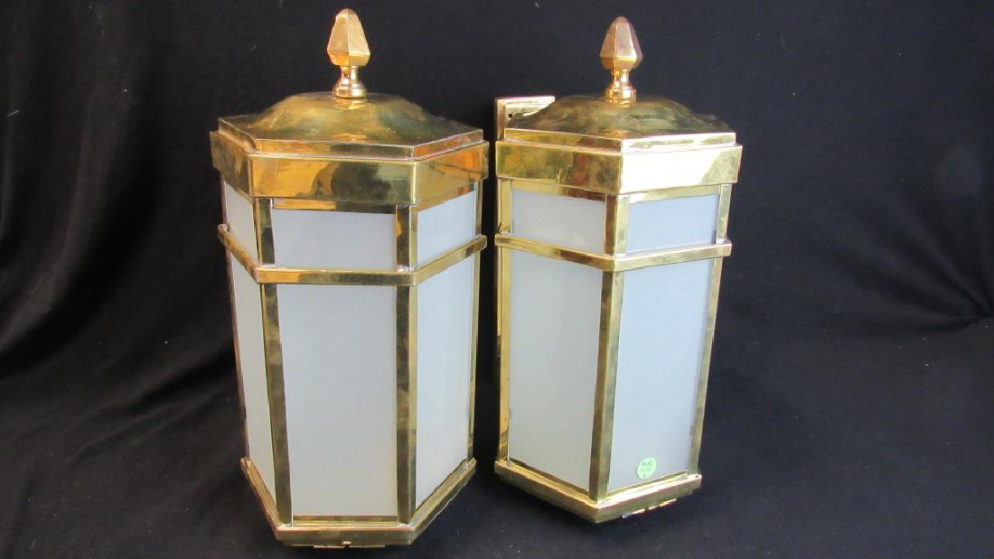 Pair of Brass Light Fixtures (1 of 4)