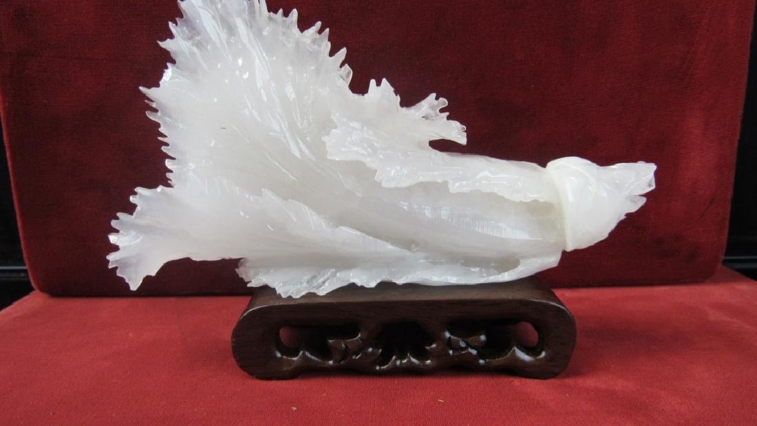 Qing Dynasty Jade Bok Choi Figurine (1 of 7)