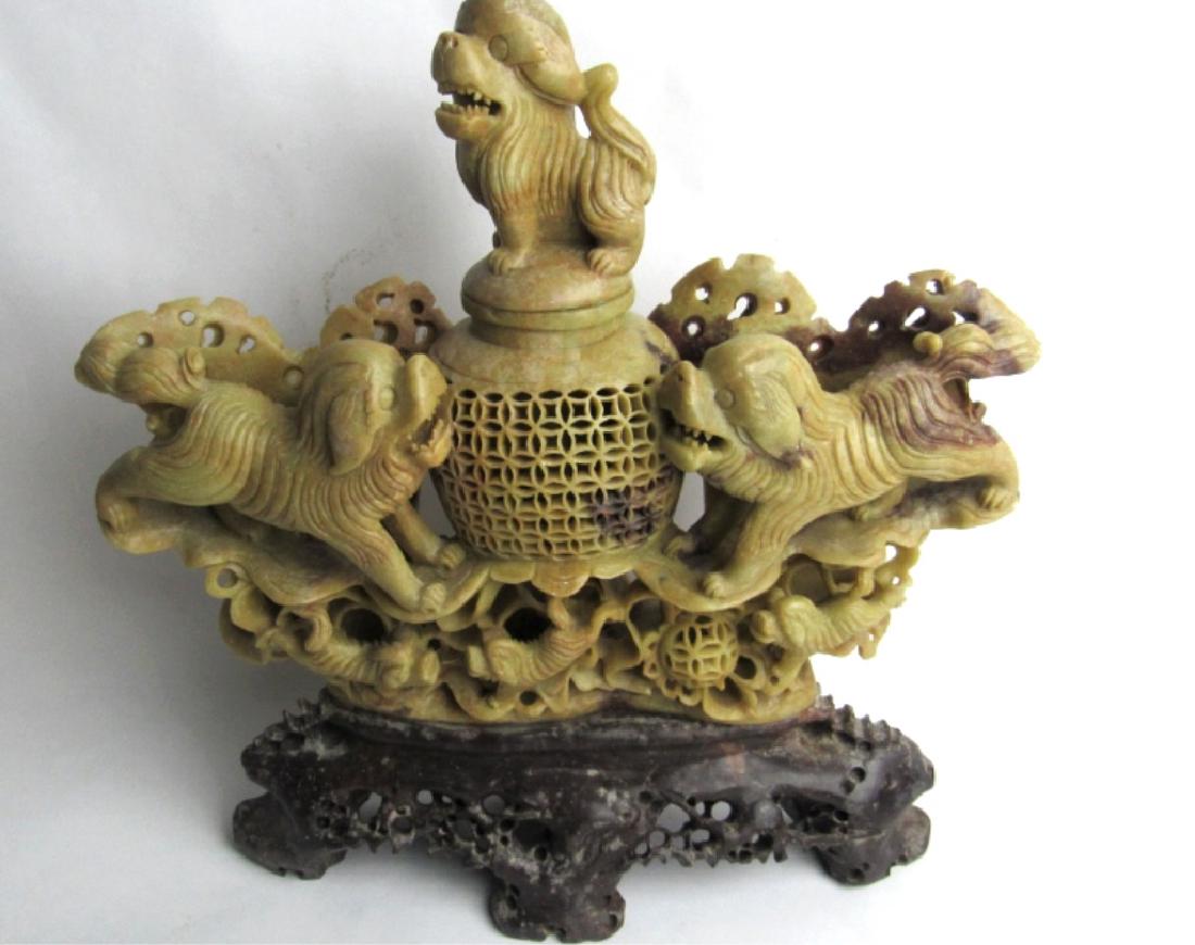 Old Chinese Soapstone Sculpture (1 of 12)