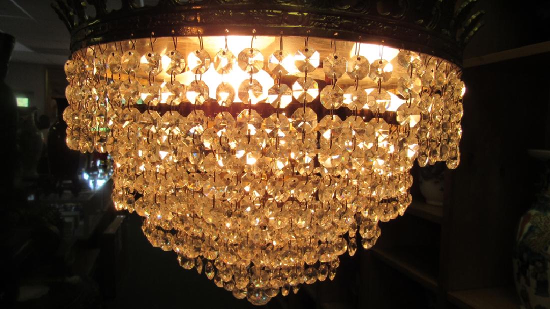 Art Deco Crystal Chandelier (1 of 7)