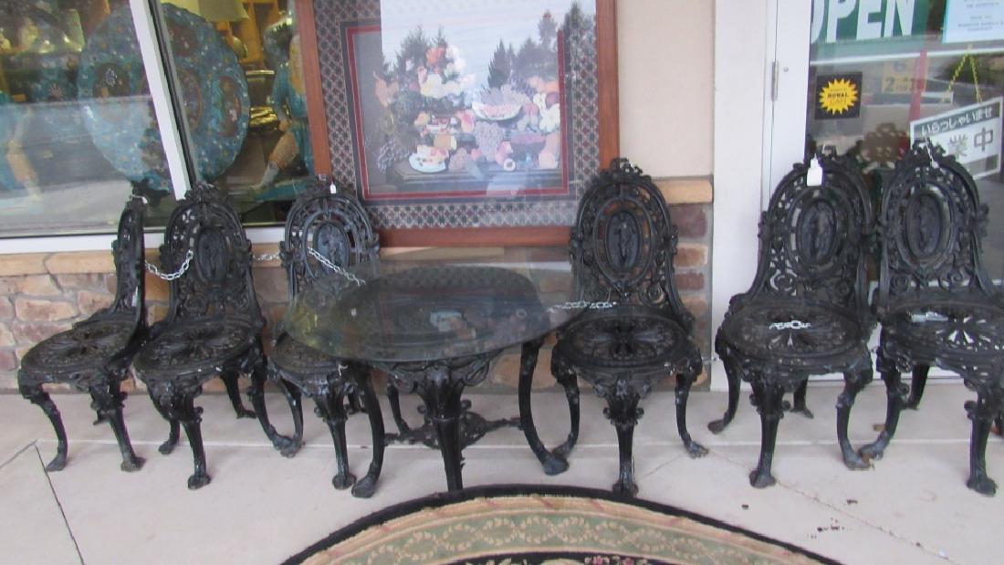 Old Iron Courtyard Furniture (1 of 7)