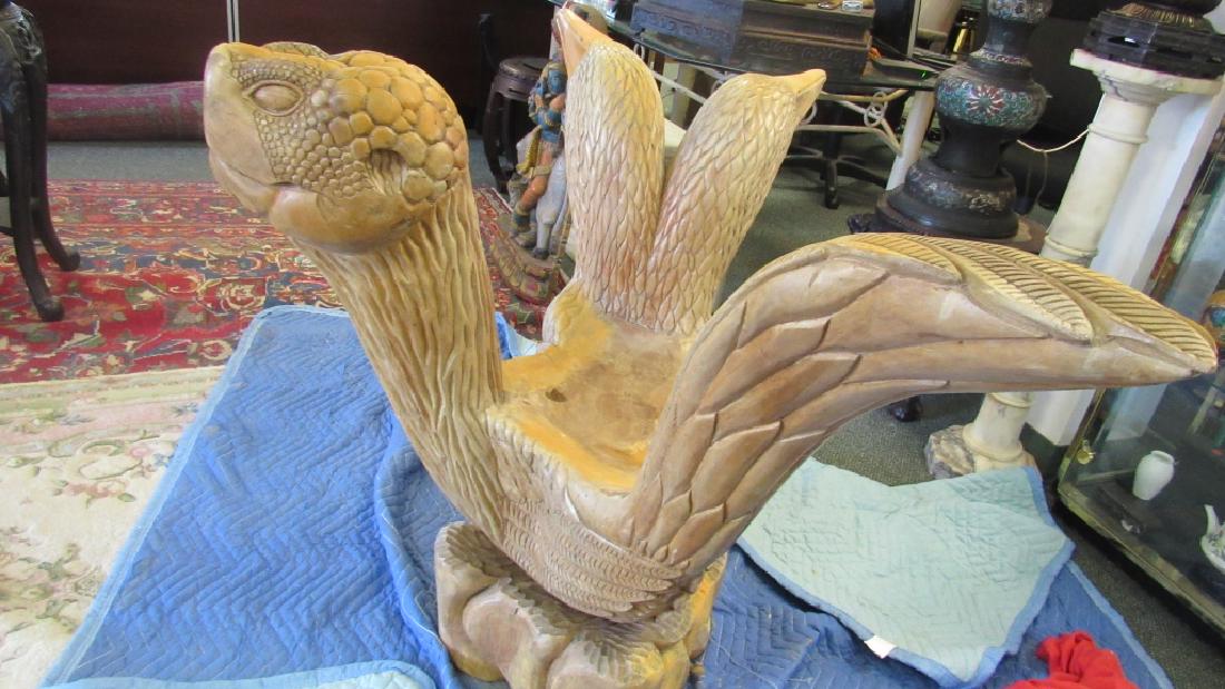 Carved Wood Figural Chair (1 of 7)