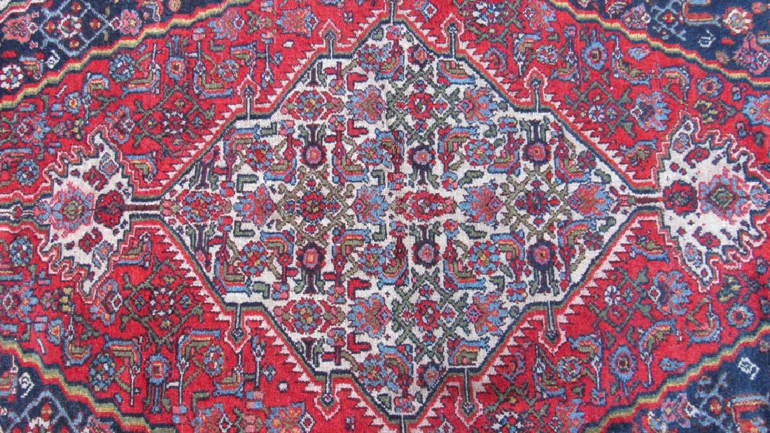 Antique Red Carpet Hand woven sheep Wool (1 of 7)