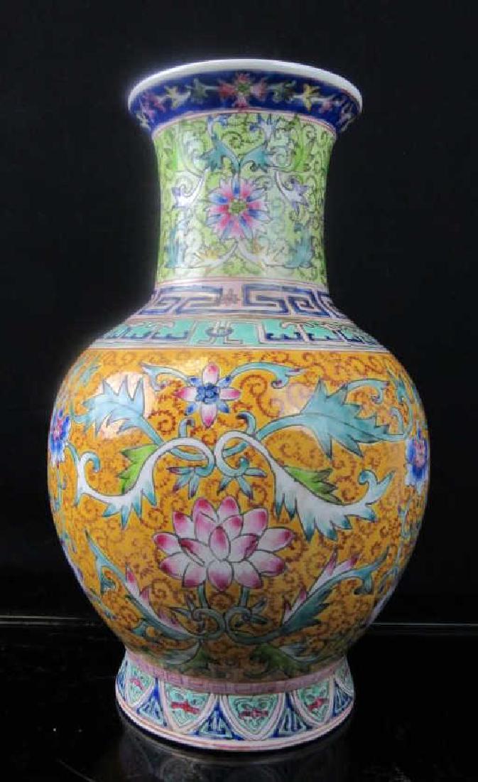 19th Century Qing Dynasty Enameled Porcelain Vase (1 of 9)