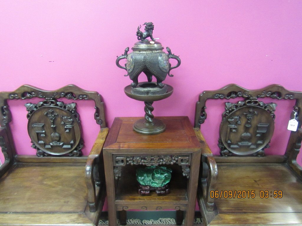 Chinese Cloisonne Lidded Jar with Foo Dog (1 of 7)