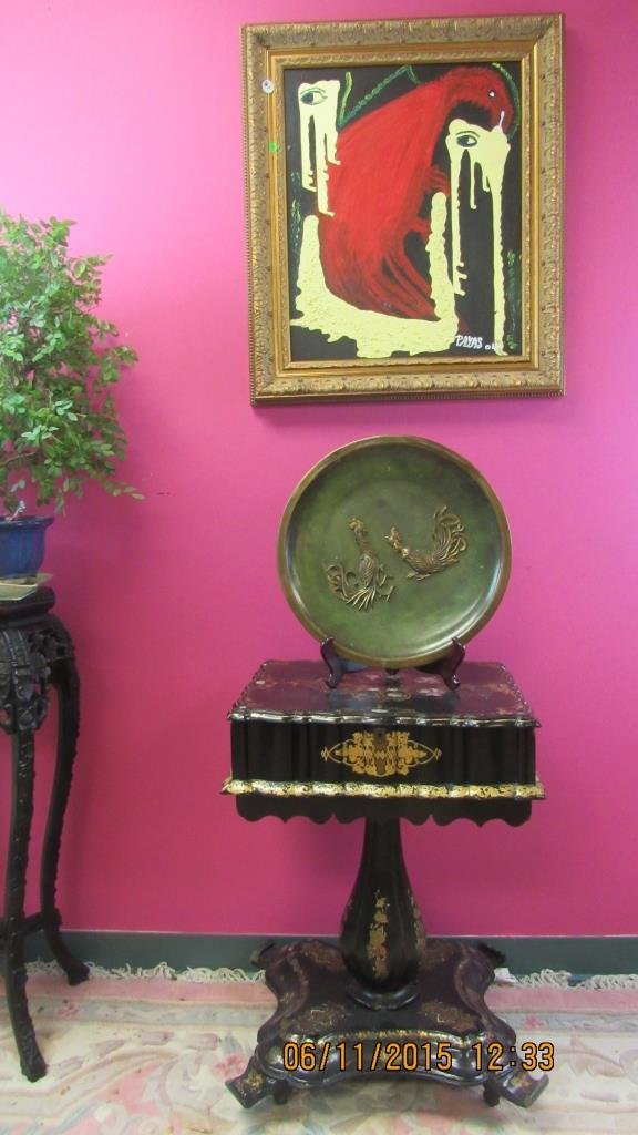 Asian Arts Copper Wall Hanging Plate (1 of 6)