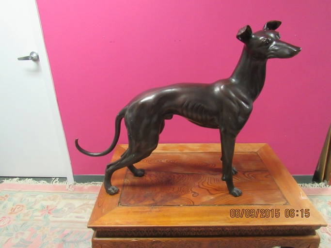 LifeSize Antique Bronze Greyhound Statue Oct 25, 2015 Pennington