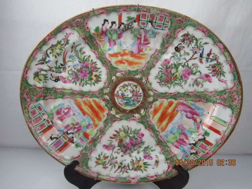 Famille Rose Medallion Serving Platter (1 of 2)