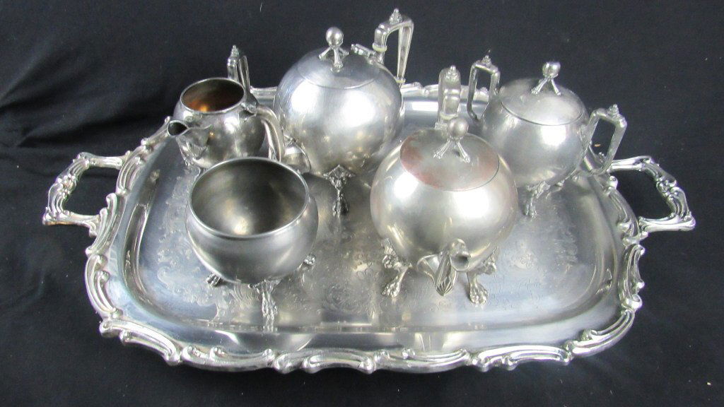 English Silver Tea Set (1 of 5)