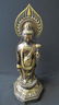 Chinese Bronze Buddha Statue & Marble Stand - 10