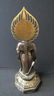 Chinese Bronze Buddha Statue & Marble Stand - 8