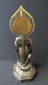 Chinese Bronze Buddha Statue & Marble Stand - 9