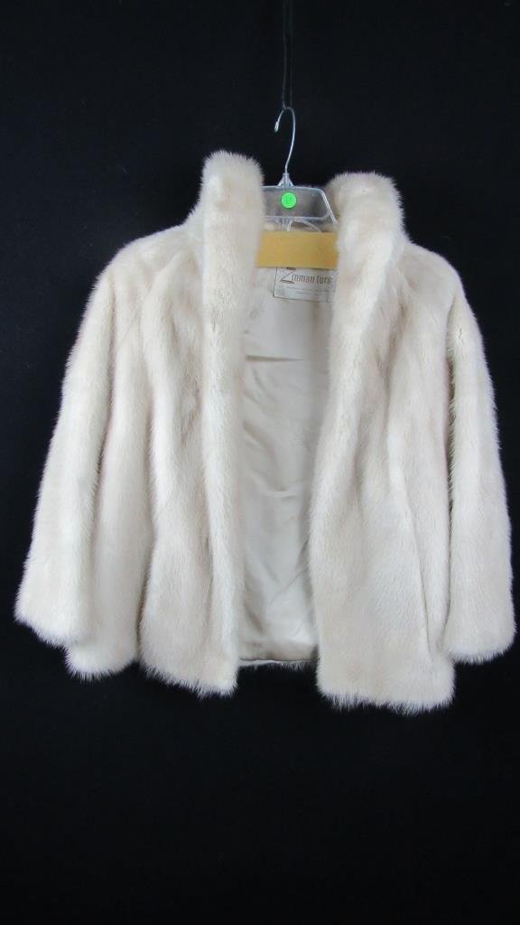 Vintage Short White Rabbit Fur Coat (1 of 9)