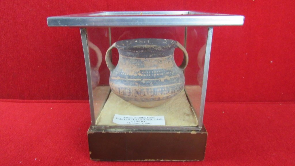 Ancient Painted Clay Storage Jar (1 of 6)