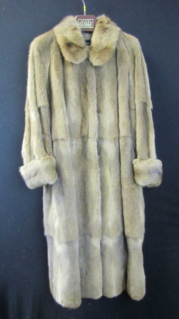 Vintage Tan Long Mink Coat (1 of 3)
