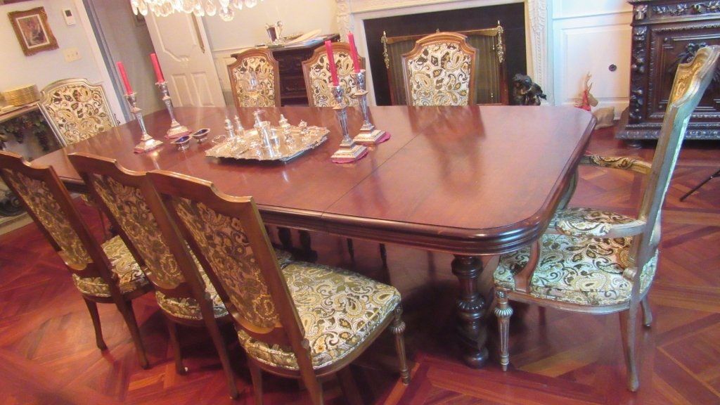 Dining Set Table and 8 Chairs: For more information please contact us