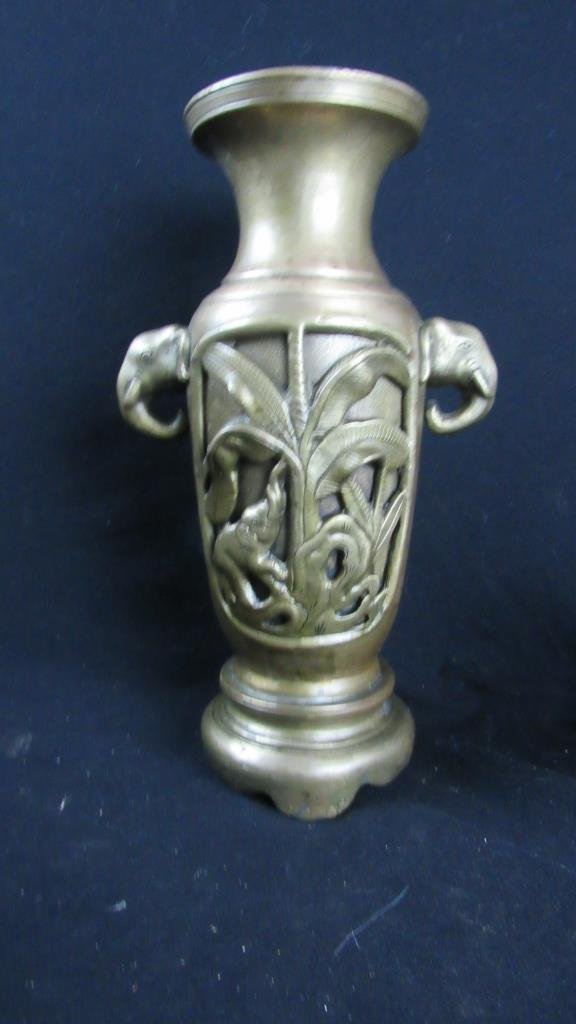 Old Bronze Vase with Elephants (1 of 4)
